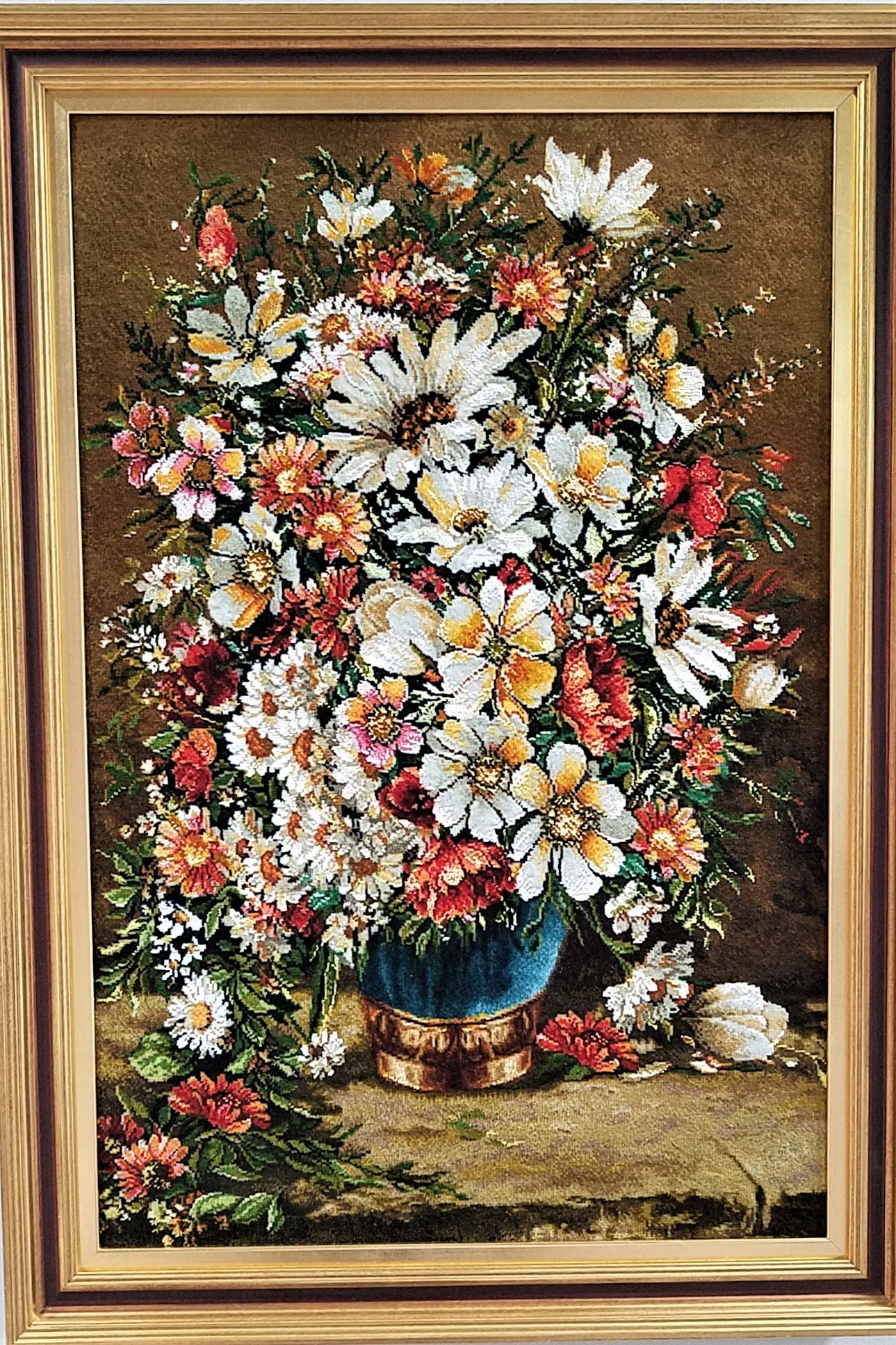 ペルシャ絨毯の絵「溢れる花」